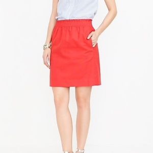 J Crew Red Sidewalk Skirt Size 4